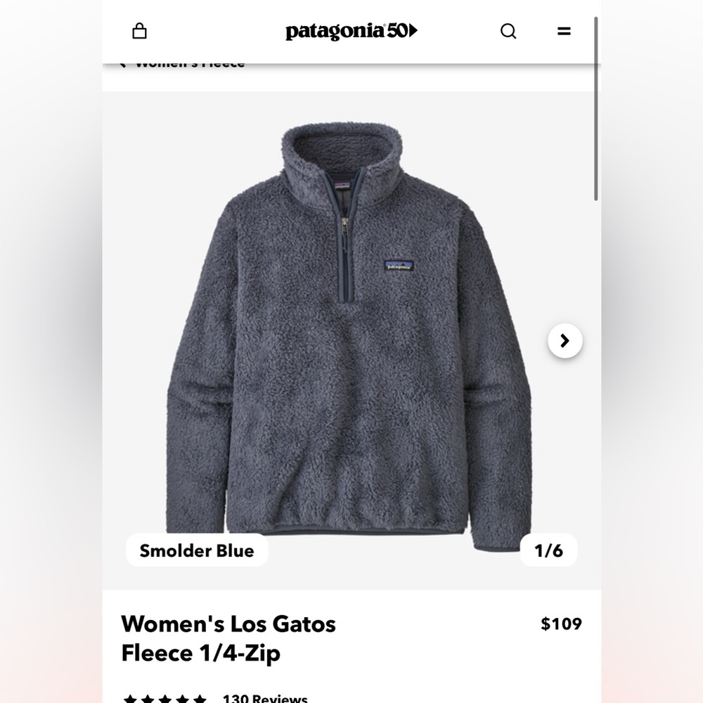 Lightly worn Patagonia quarter zip